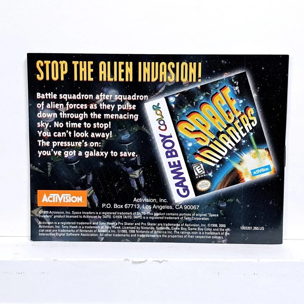 Nintendo Tony Hawk Pro Skater Game Boy Color Manual Booklet VTG‎